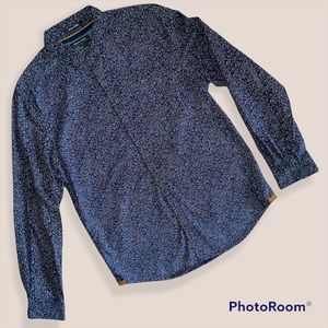 Denim and Flower Floral button down